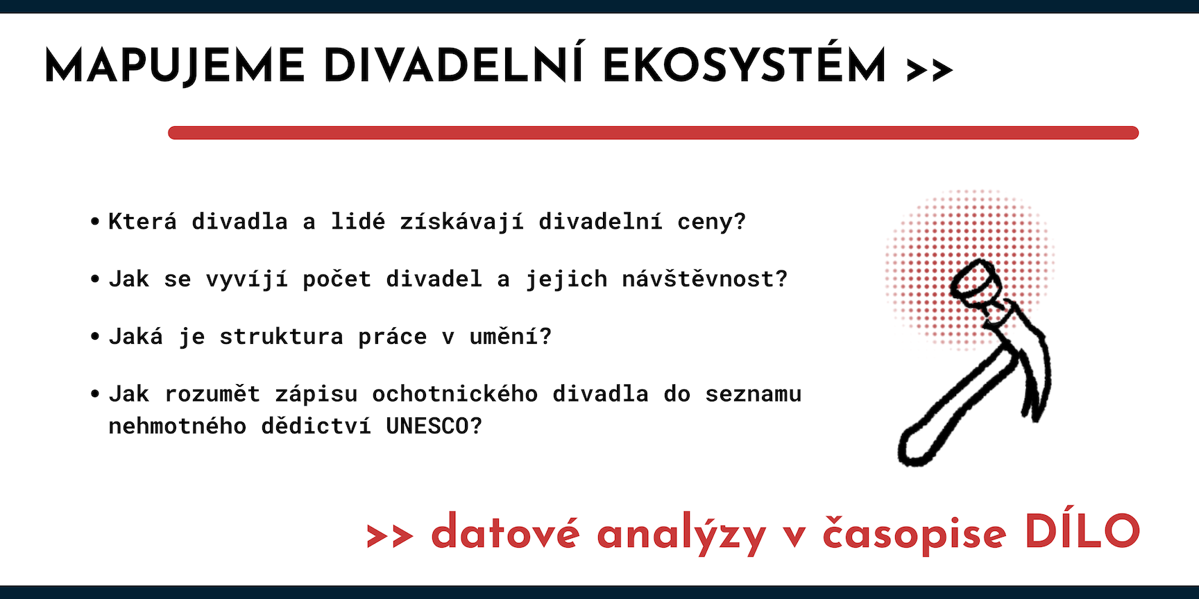 Datové analýzy v časopise Dílo (banner)